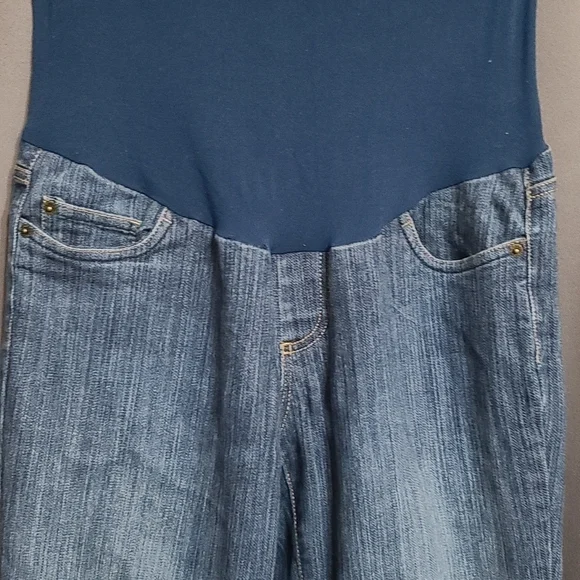 Motherhood Maternity Stretch Jeans Pockets Stretch Panel Size M EUC - Picture 2 of 9